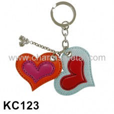 KC123 - Leather Heart Key Chain